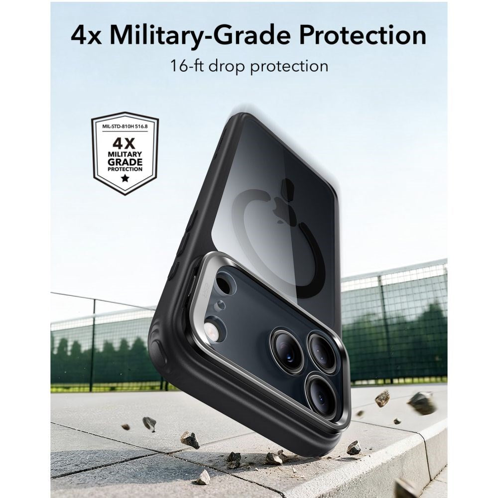 iPhone 18 Pro / 17 Pro ESR Classic Hybrid Kickstand Deksel - MagSafe Kompatibel - Svart