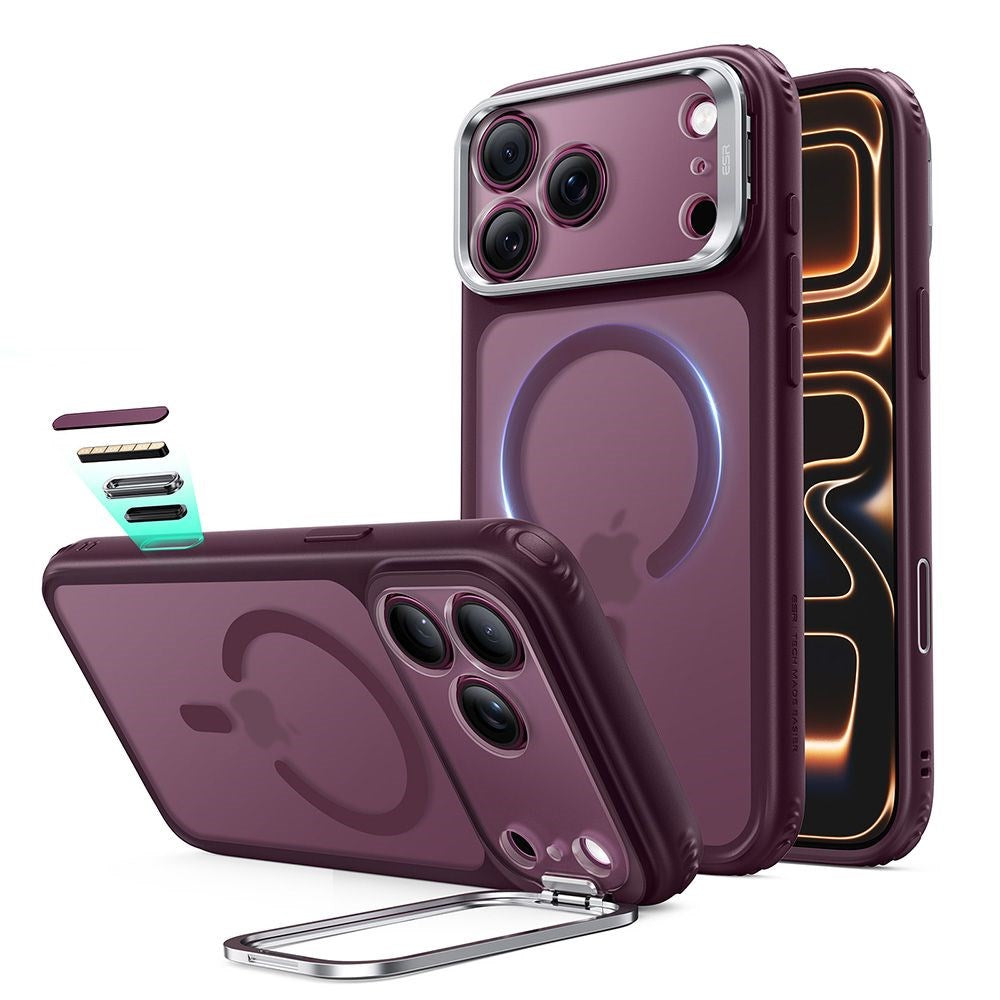 iPhone 18 Pro / 17 Pro ESR Classic Hybrid Kickstand Deksel - MagSafe Kompatibel - Rød