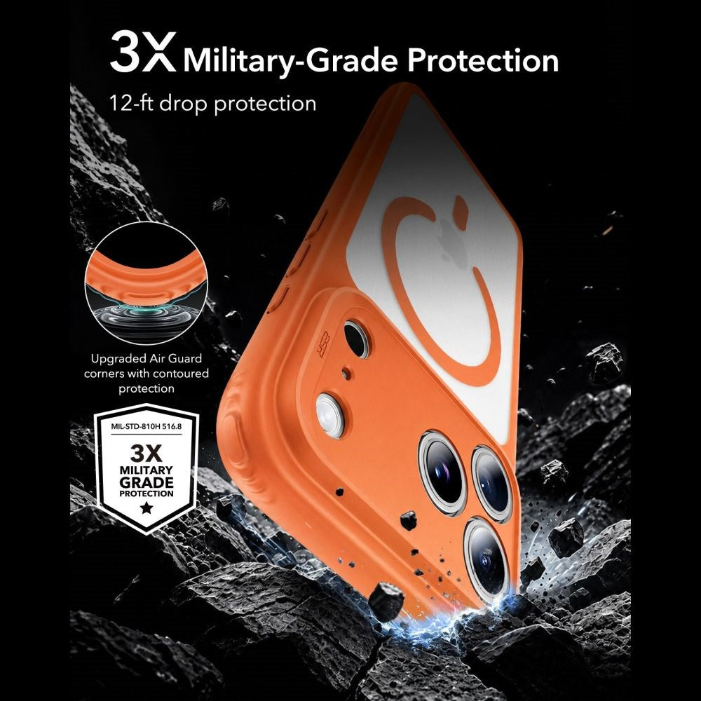 iPhone 18 Pro Max / 17 Pro Max ESR Classic Hybrid Deksel - MagSafe Kompatibel - Oransje