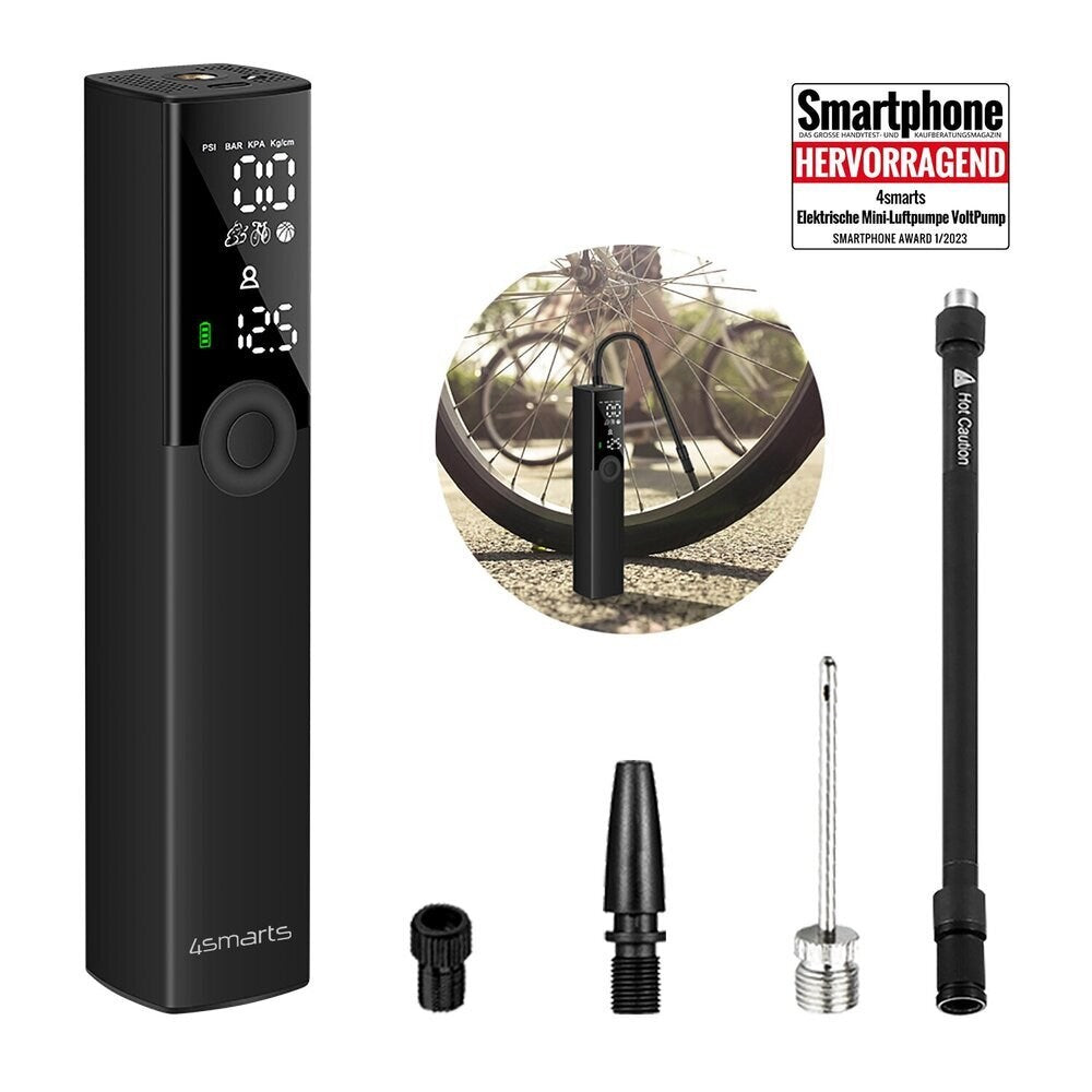 4smarts Universal VoltPump Mini Luftpumpe - Svart