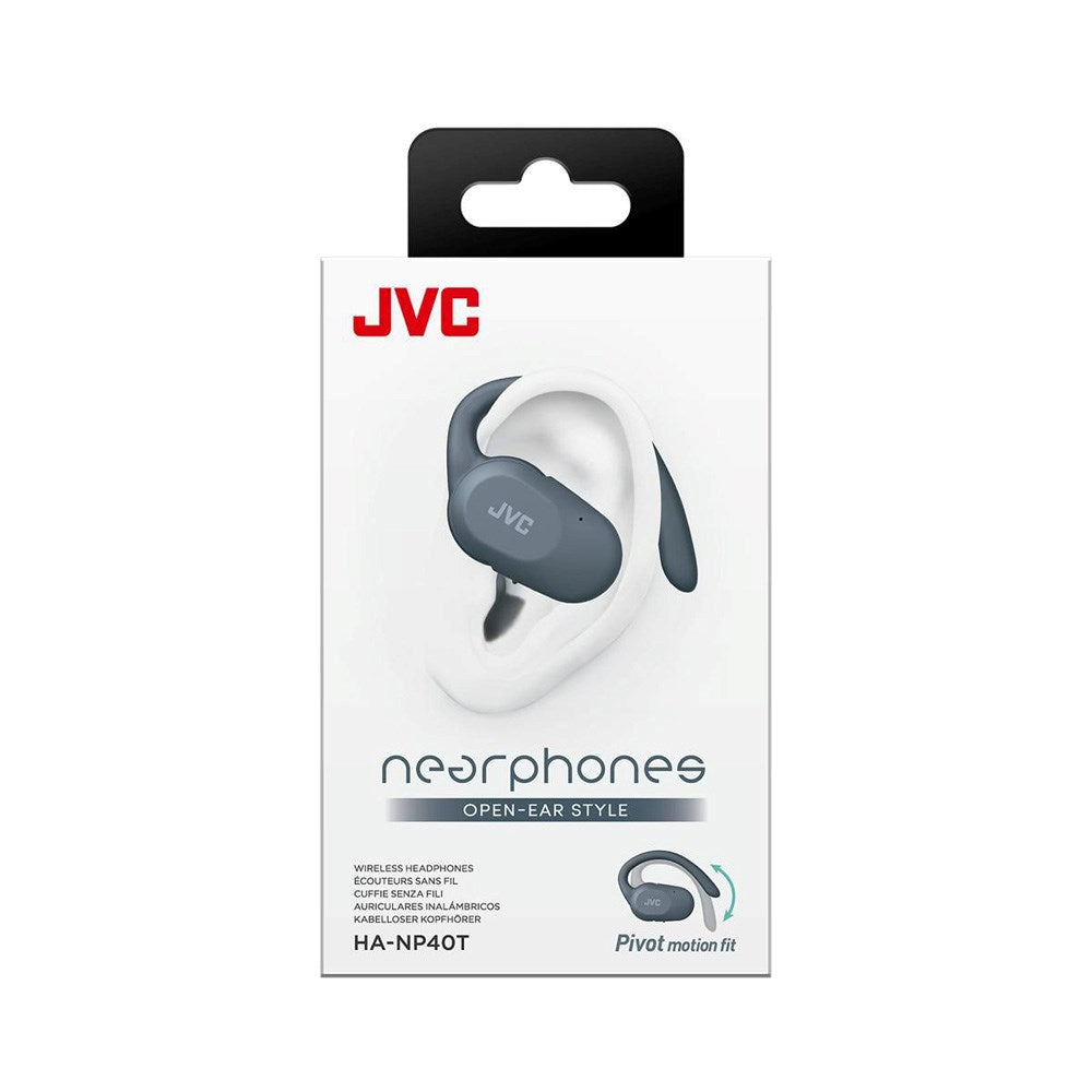 JVC Nearphones HA-NP40T True Wireless Open-Ear Hodetelefoner - Grå