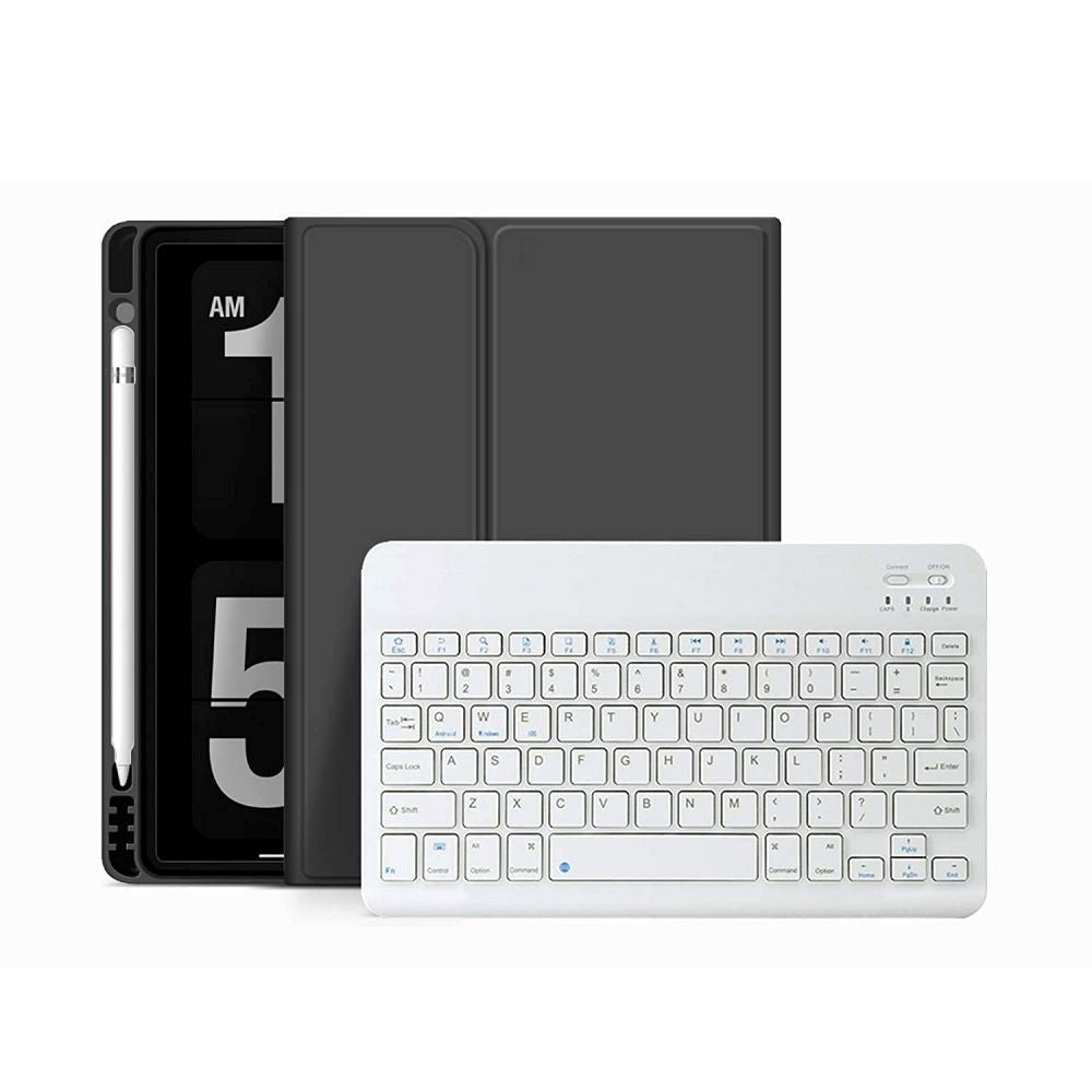 iPad Air 10.9-11" (2025-2020) Tech-Protect Keyboard Deksel Med Pencil Holder - Engelsk Layout - Svart