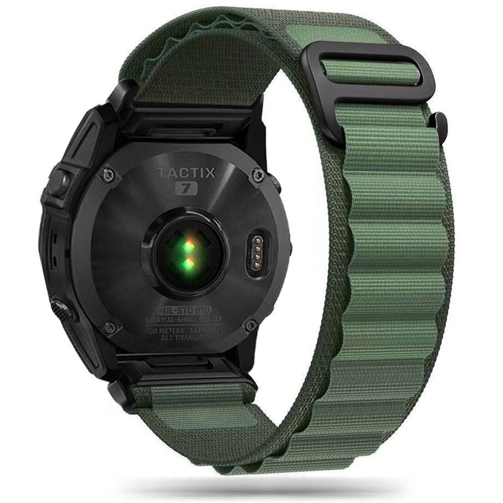 Universal Garmin 26mm QuickFit Tech-Protect Nylon Pro Klokkerem - Grønn