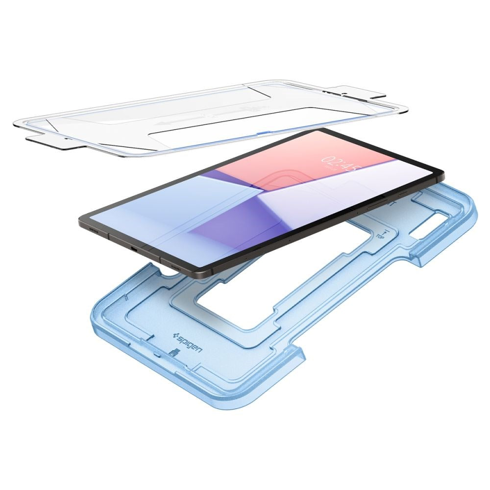 Samsung Galaxy Tab S9+ (Plus) Spigen EZ Fit Glas.tR Skjermbeskytter - Case Friendly - Gjennomsiktig