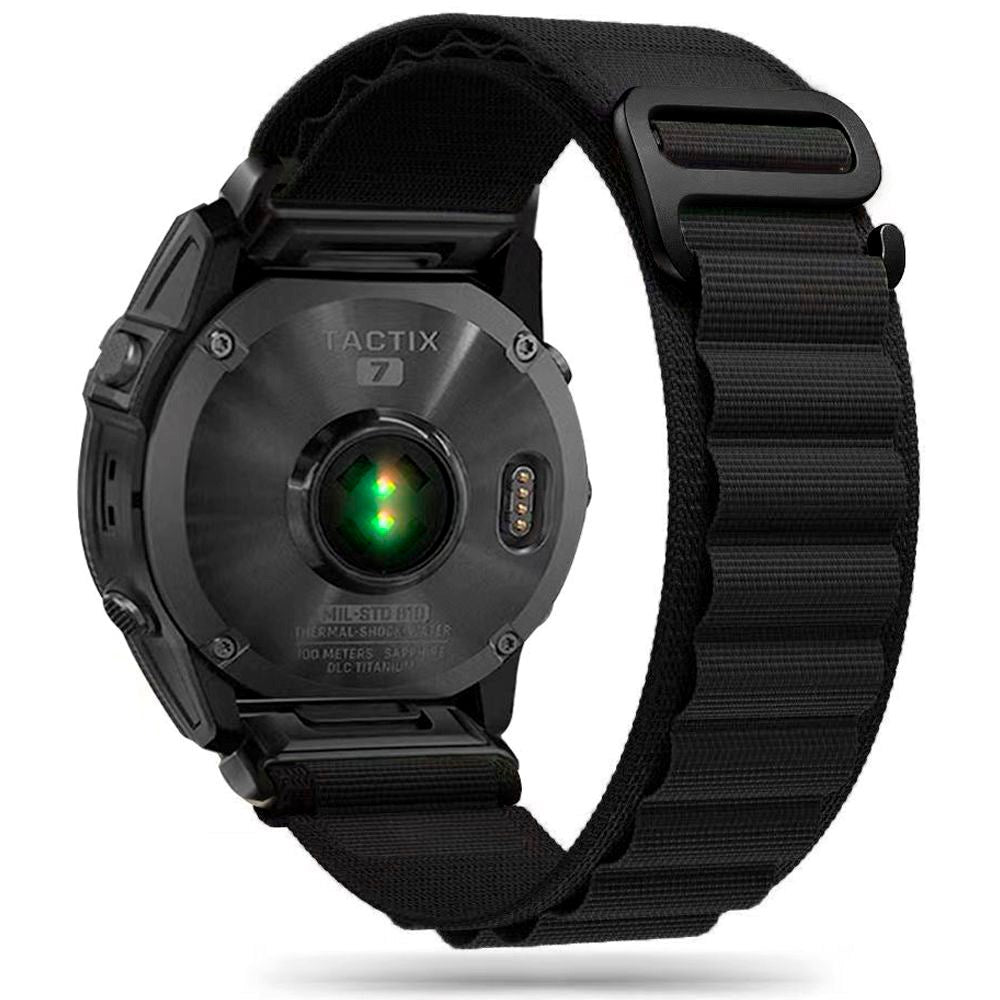 Universal Garmin 26mm QuickFit Tech-Protect Nylon Pro Klokkerem - Svart