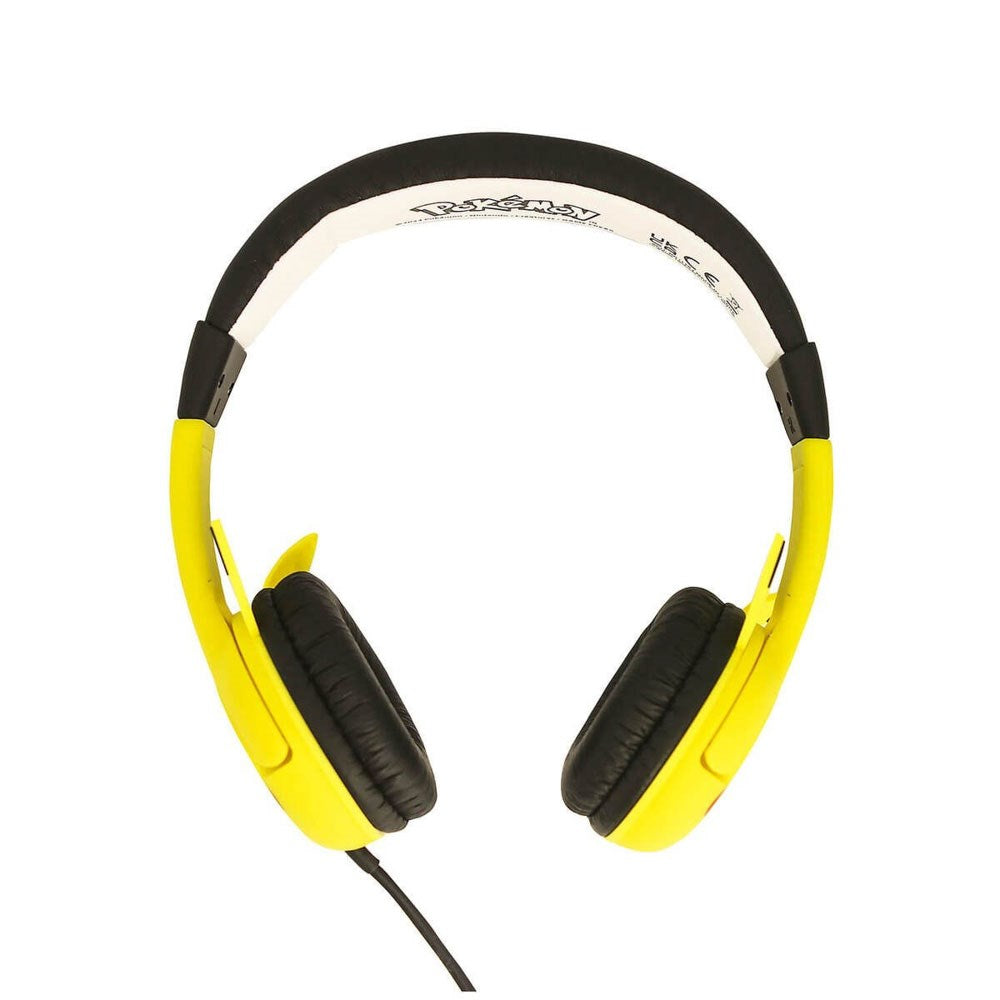 Pikachu OTL On-Ear Hodetelefoner for Barn med 3D-Ører – Maks. 85dB - Gul