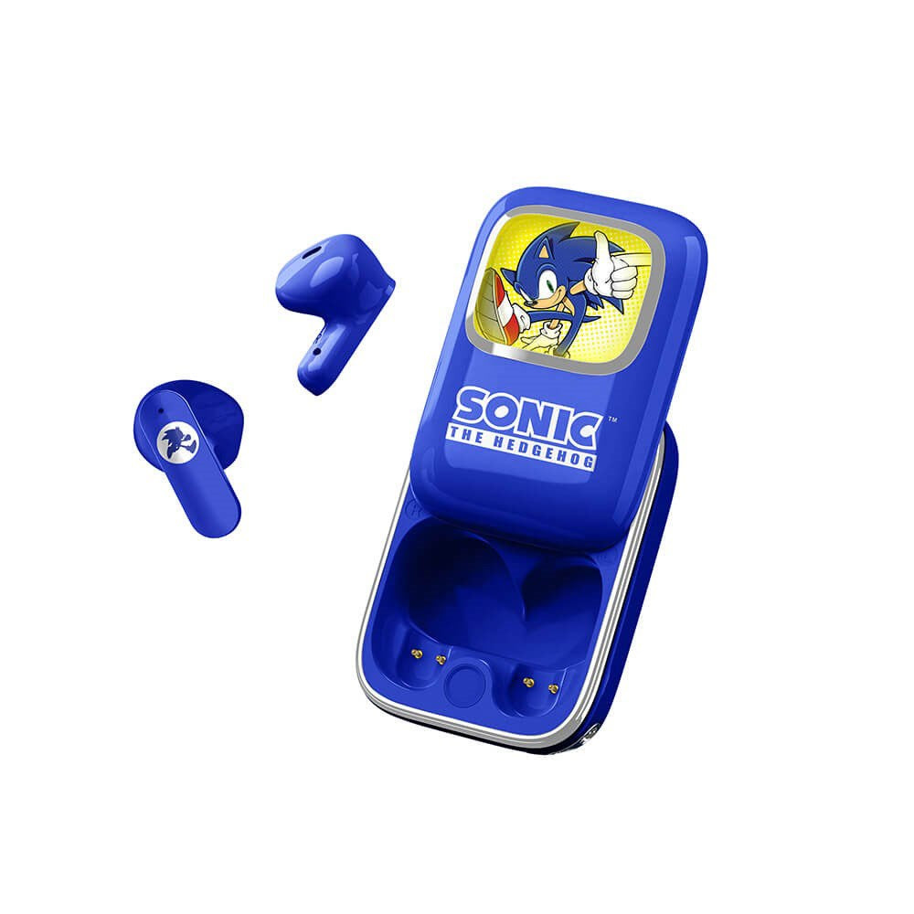 SONIC the Hedgehog OTL True Wireless In-Ear Hodetelefoner med Skyvbart Ladeetui - Blå