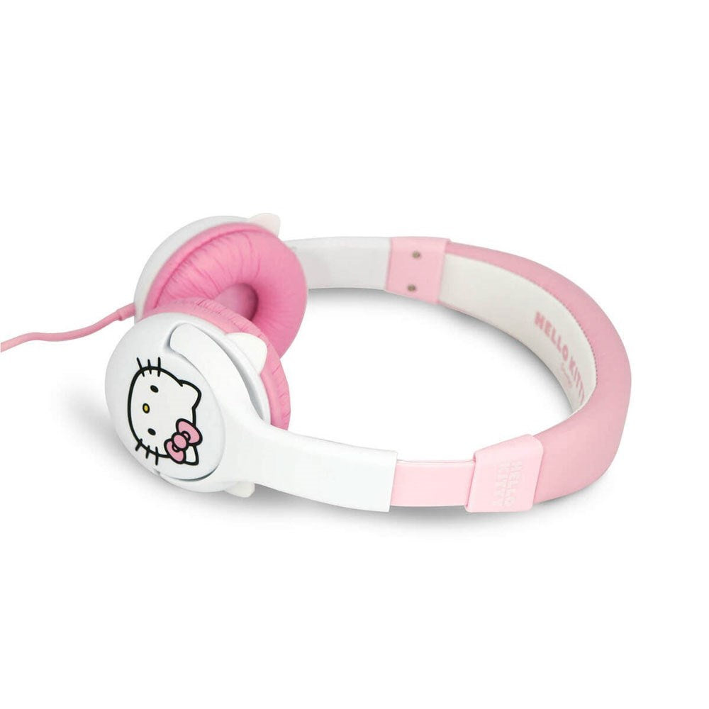 Hello Kitty OTL On-Ear Hodetelefoner for Barn med 3D-Ører – Maks. 85dB - Hvit / Rosa