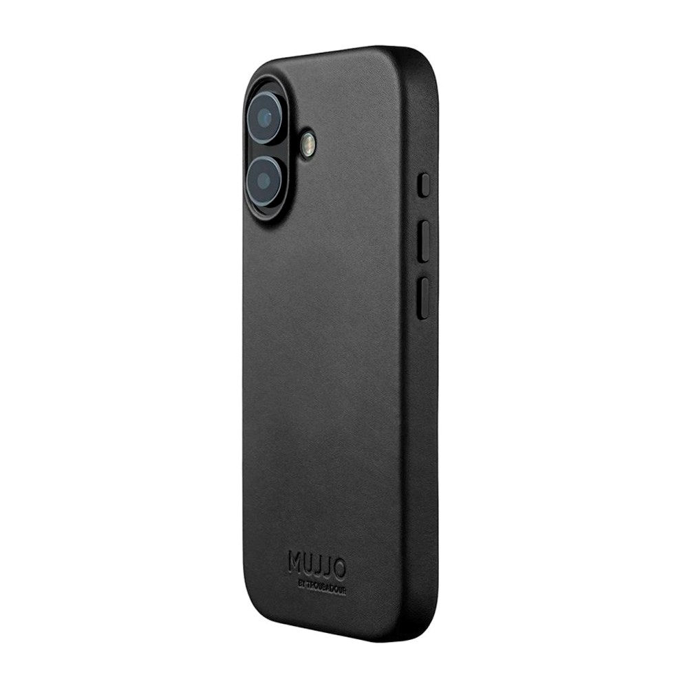 Mujjo iPhone 17 Leather Case - MagSafe Kompatibel - Black