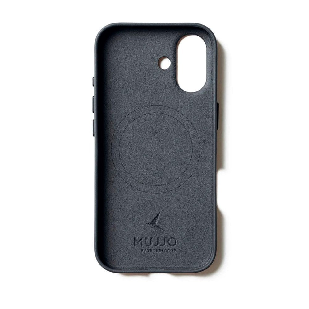 Mujjo iPhone 17 Leather Case - MagSafe Kompatibel - Basalt