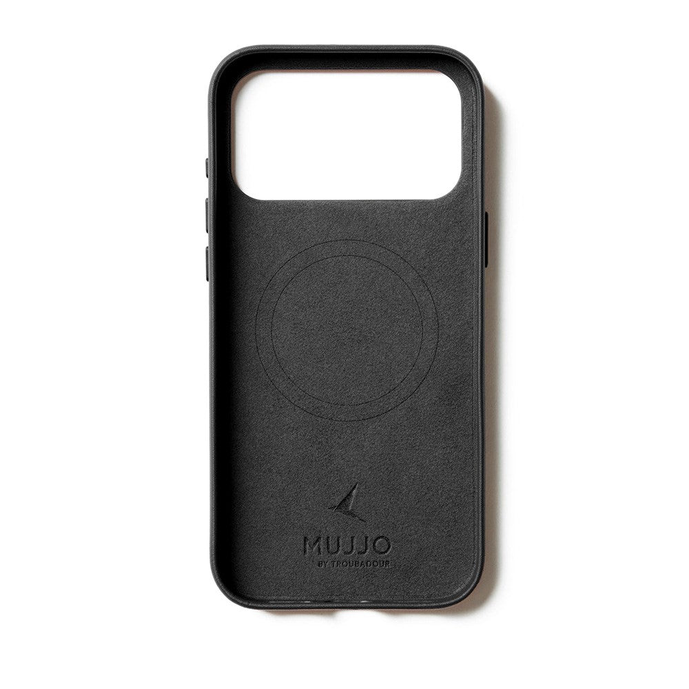 Mujjo iPhone 17 Pro Leather Case - MagSafe Kompatibel - Black