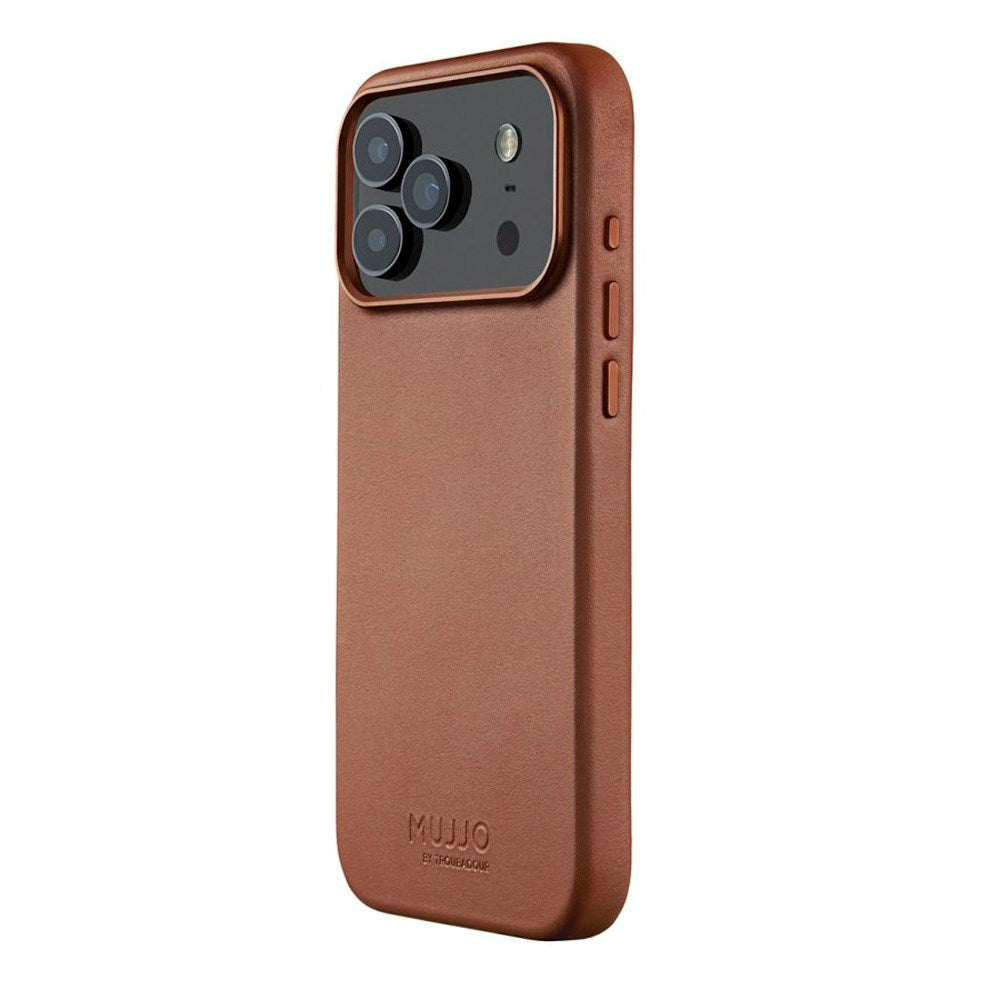 Mujjo iPhone 17 Pro Leather Case - MagSafe Kompatibel - Tan