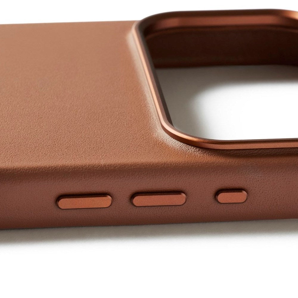 Mujjo iPhone 17 Pro Leather Case - MagSafe Kompatibel - Tan