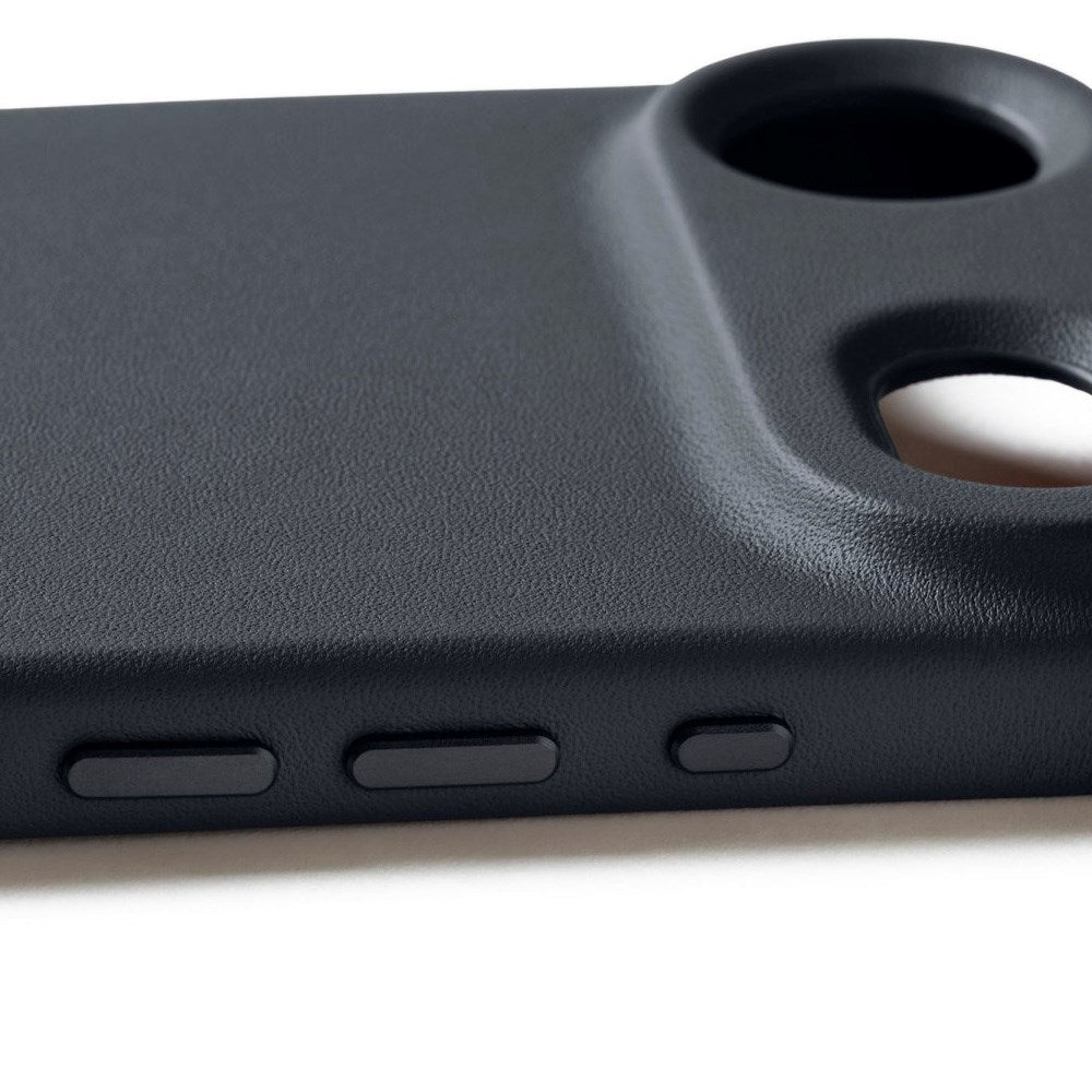 Mujjo iPhone Air Leather Case - MagSafe Kompatibel - Basalt