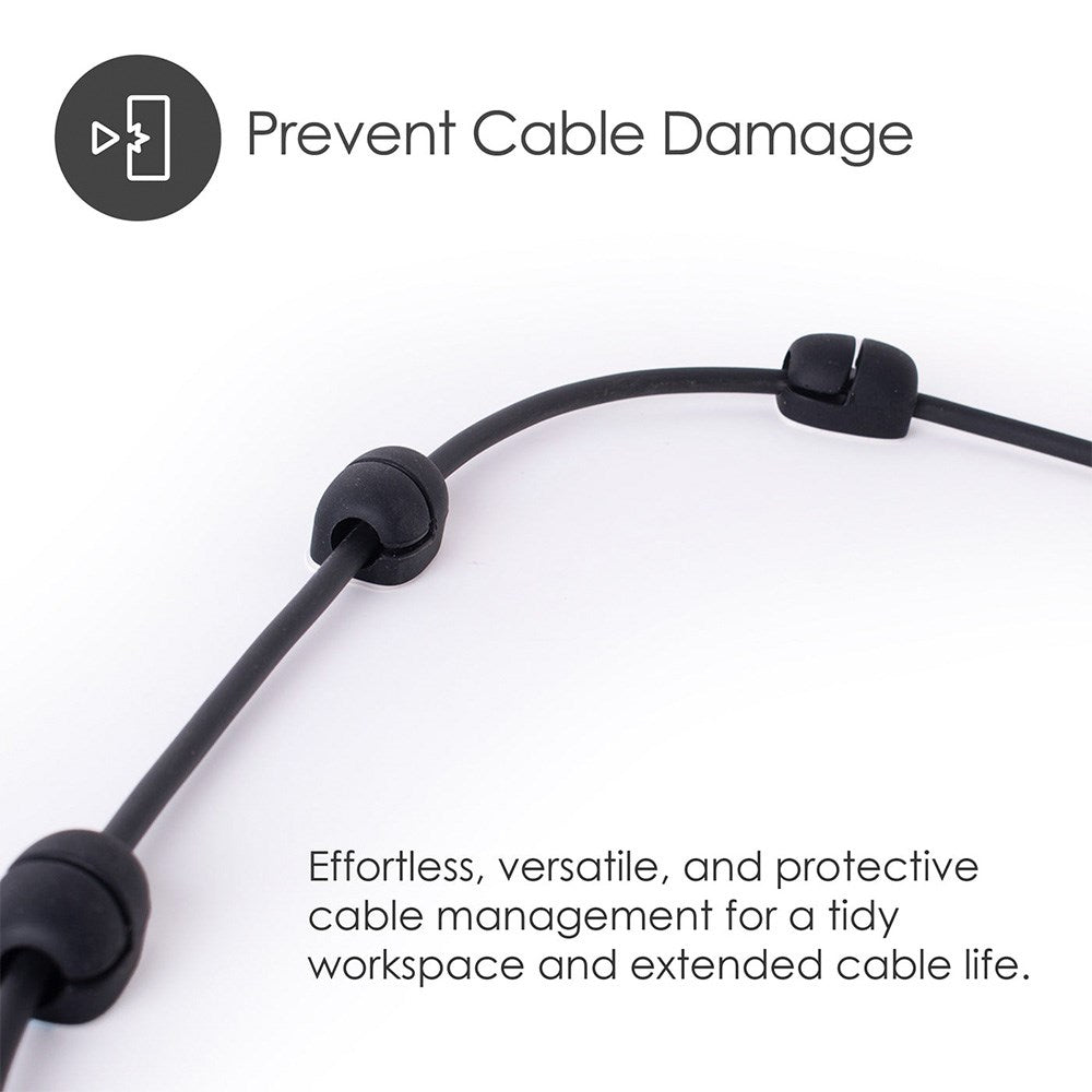 Desire2 Cable Nuggets Kabelholder - 10 Stk - Svart