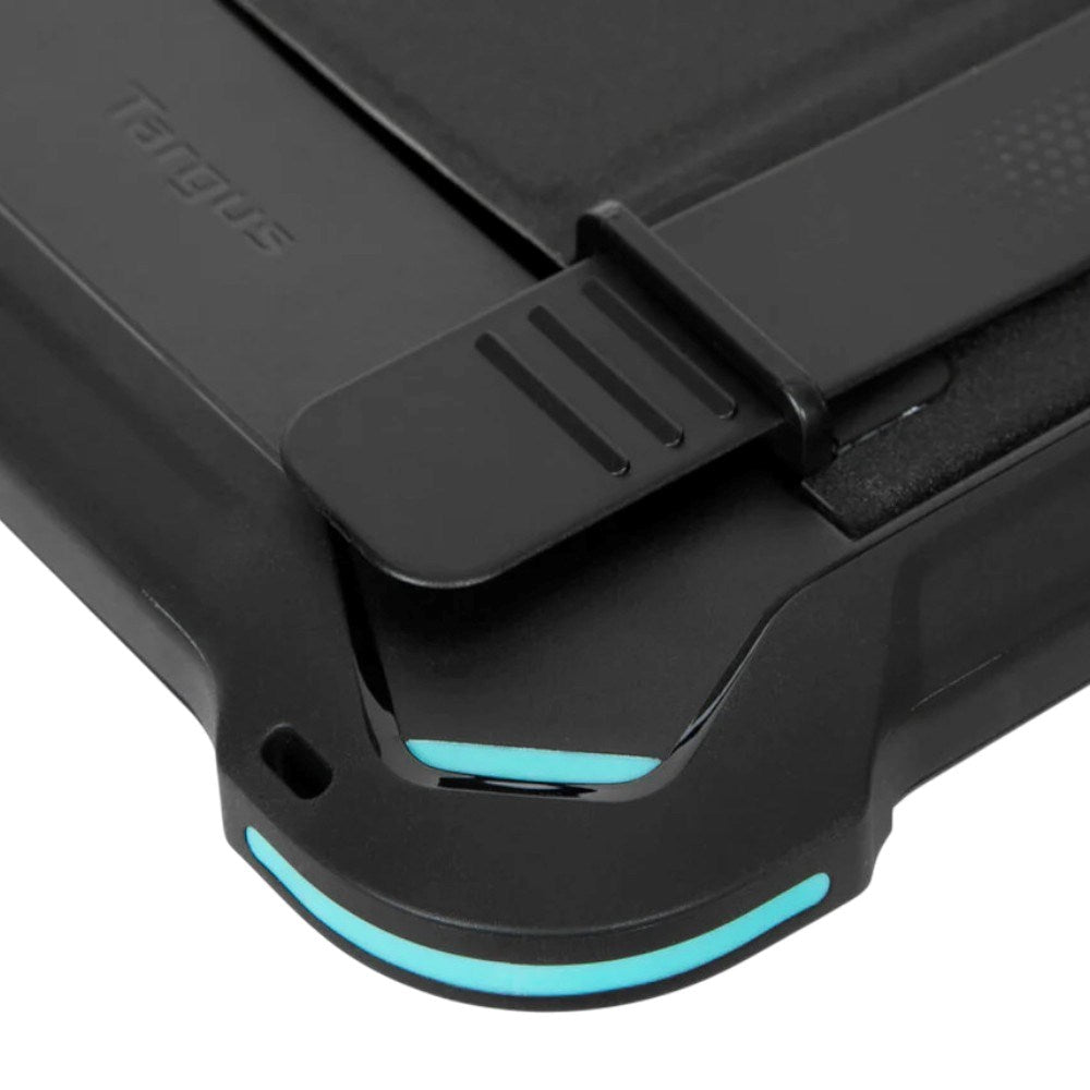 iPad 11" (2025) / iPad 10.9" (2024 / 2022) Targus Håndverksdeksel med Beskyttelsesfilm og Ståfunksjon - Svart / Lyse Blå