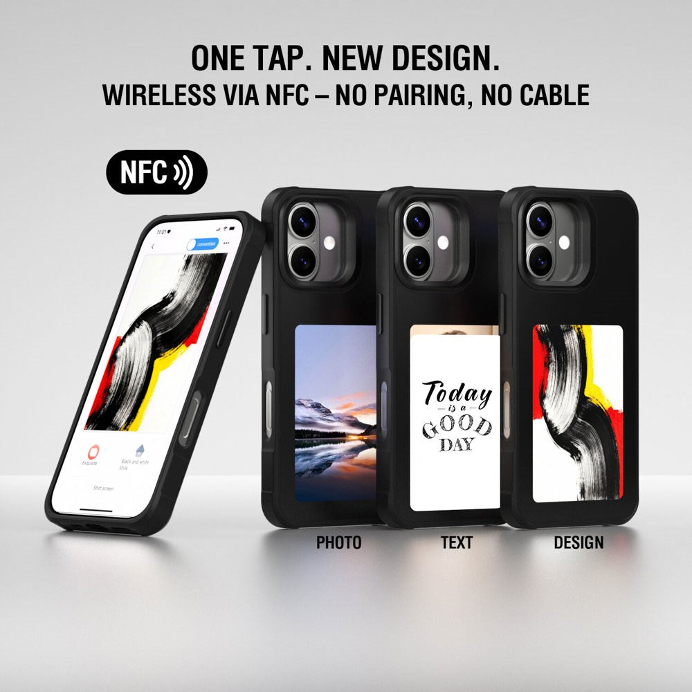 iPhone 17 4smarts E-Ink Deksel - MagSafe Kompatibel - Svart