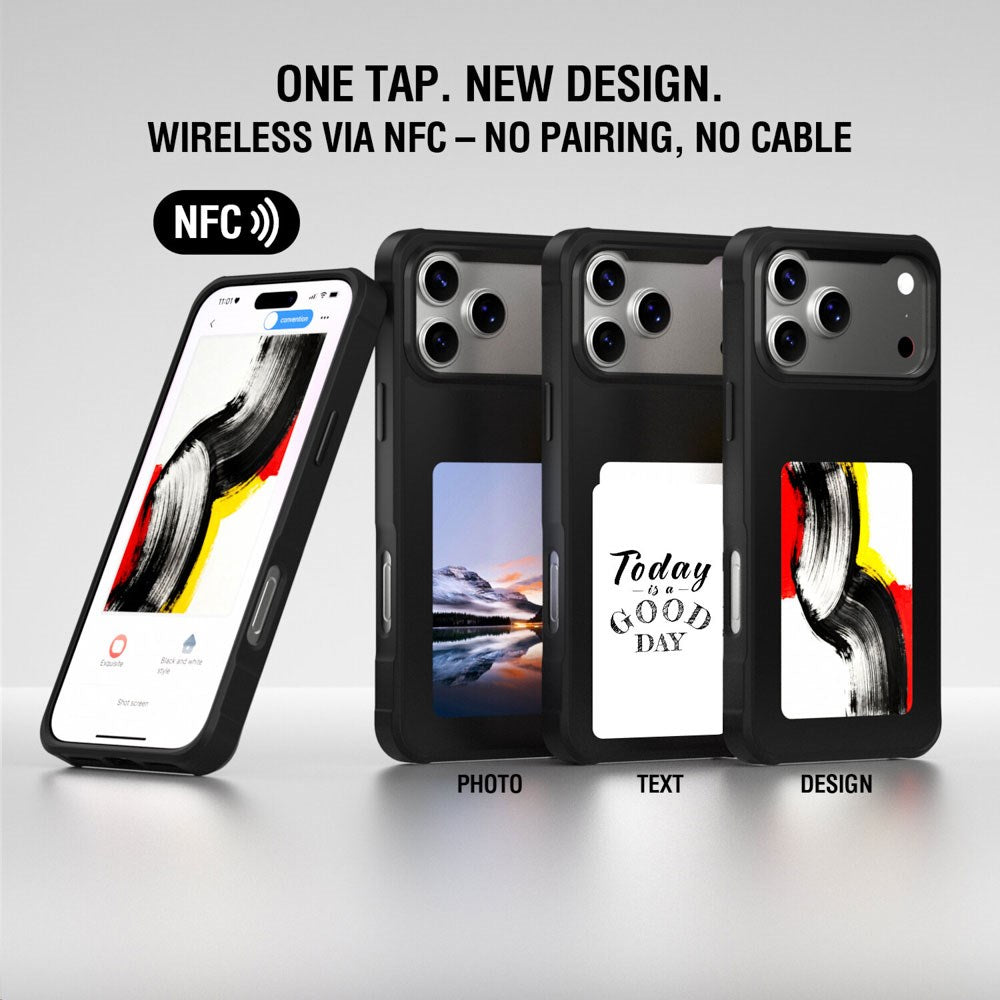 iPhone 17 Pro Max 4smarts E-Ink Deksel - MagSafe Kompatibel - Svart