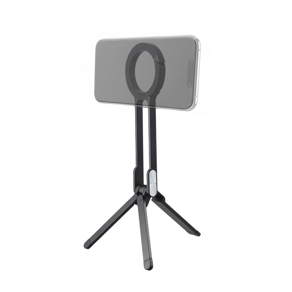 4smarts Sammenleggbart Stativ for Smarttelefon - MagSafe Kompatibel - Svart