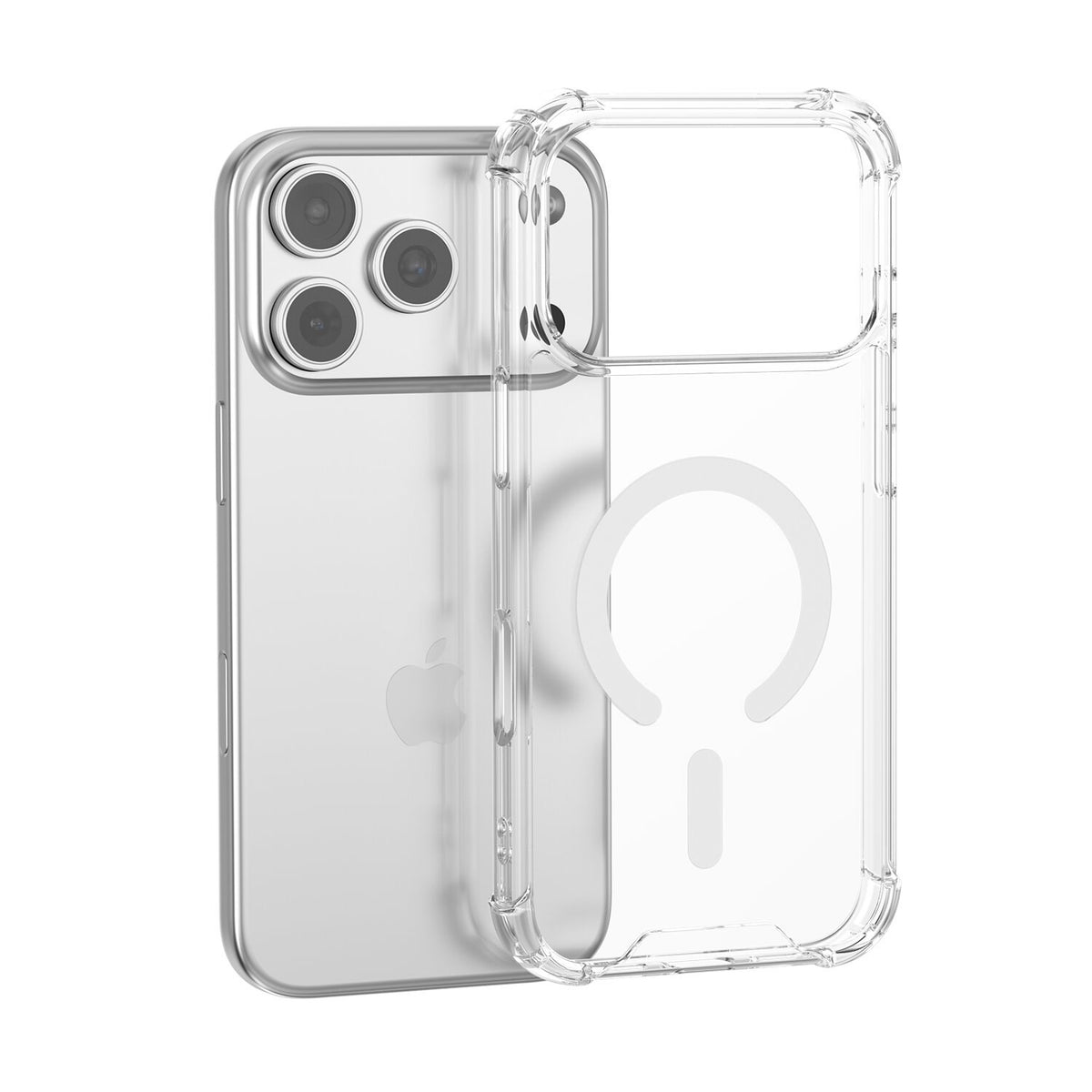 iPhone 18 Pro Max / 17 Pro Max 4Smarts IBIZA Hybrid Deksel - MagSafe Kompatibel - Gjennomsiktig