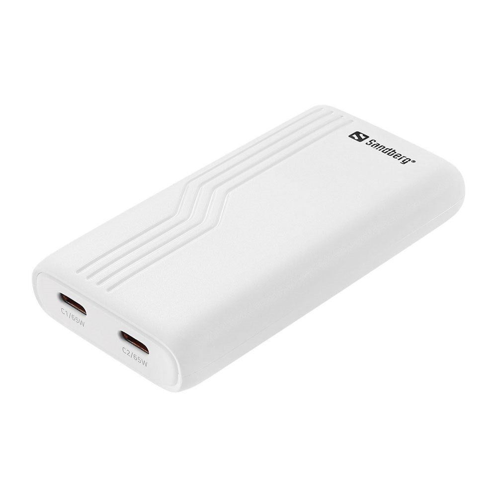 Sandberg 4-i-1 65W Reiselader m. 2x USB-C – EU / UK / AUS - Hvit