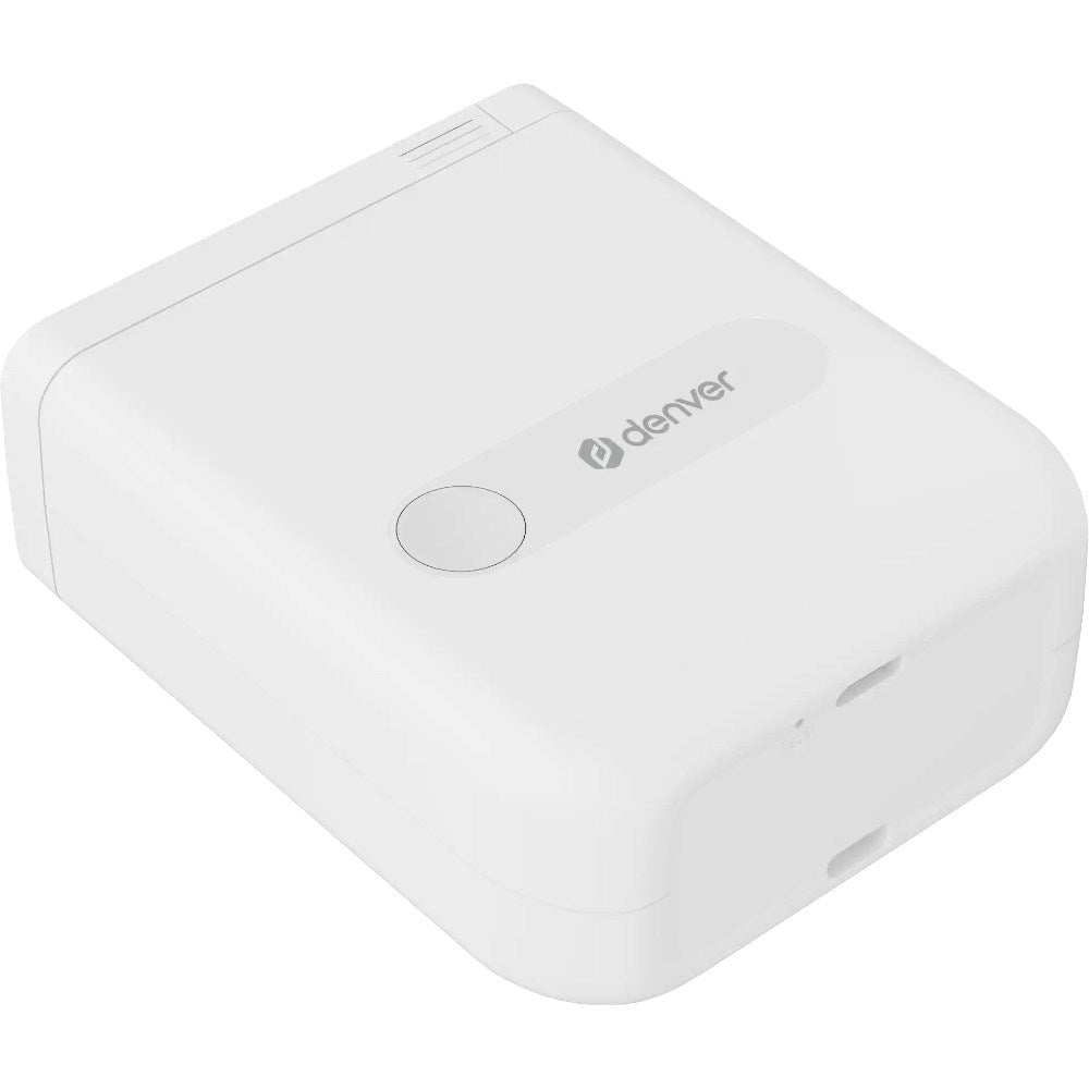 Denver MBP-16 Mini Bluetooth Termisk Skriver m. 4x Termisk Klistremerkepapir - Hvit