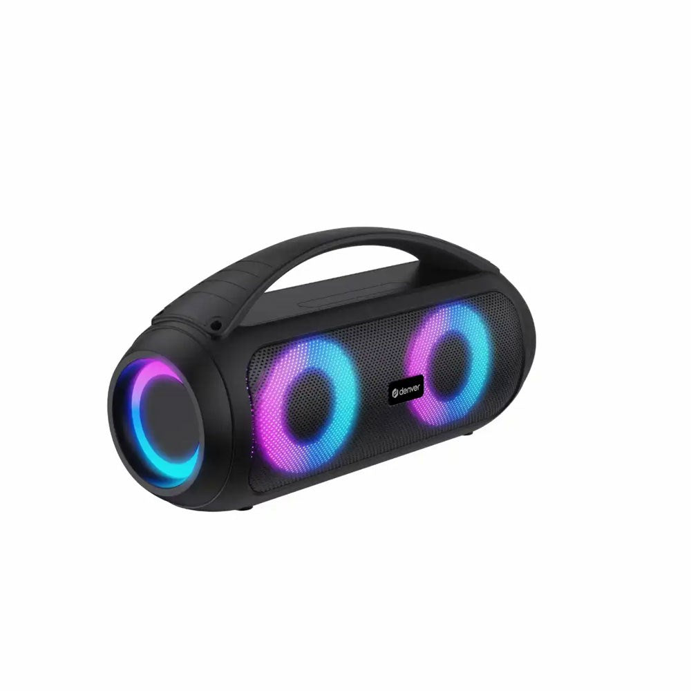 Denver BTG-618 Bluetooth Høyttaler med Fargerikt LED-Lys - Svart