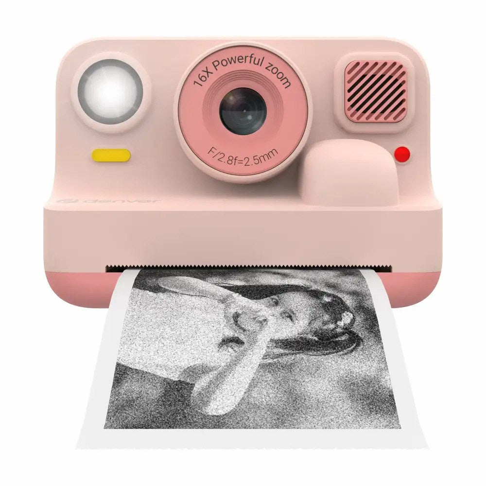 Denver KPC-1374BTRO Kamera for Barn med Innebygd Termisk Skriver & Spill - Rosa