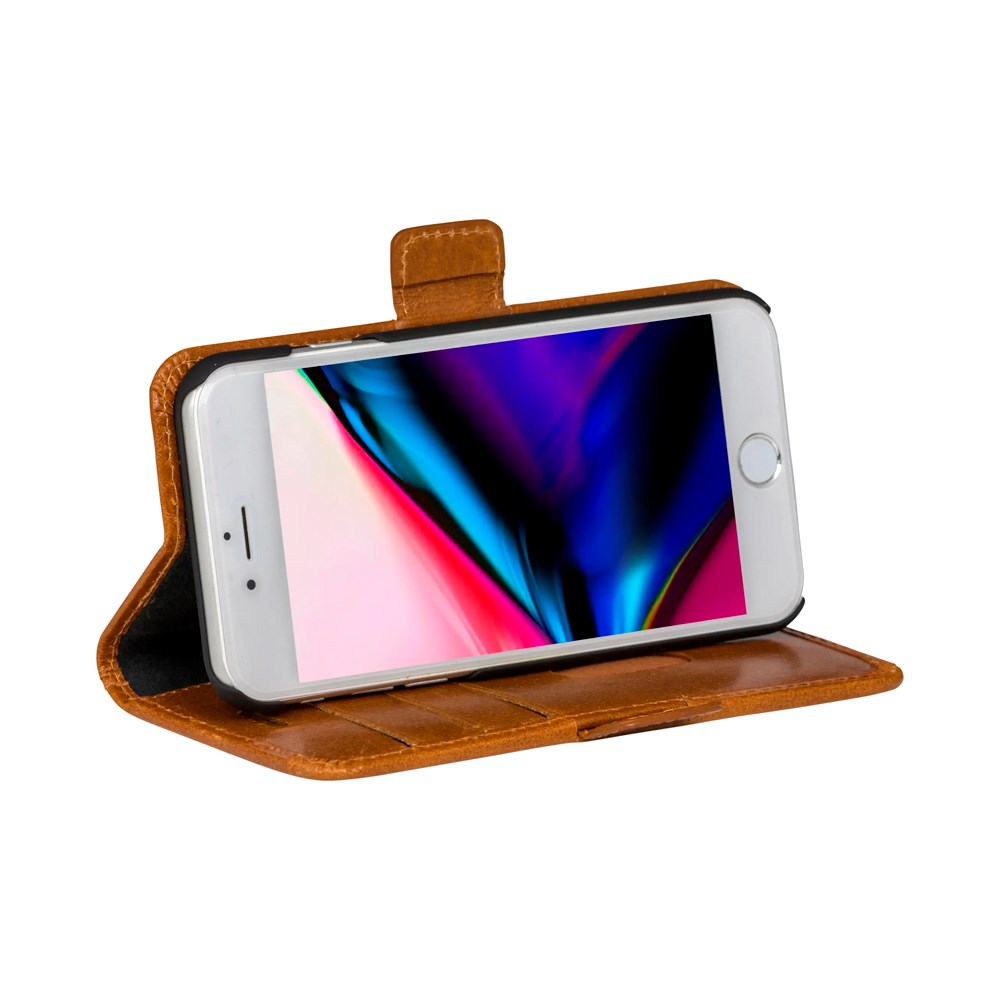 iPhone 8 Plus / 7 Plus / 6 Plus dbramante1928 Copenhagen Ekte Skinn Flip Deksel m. Lommebok - Tan