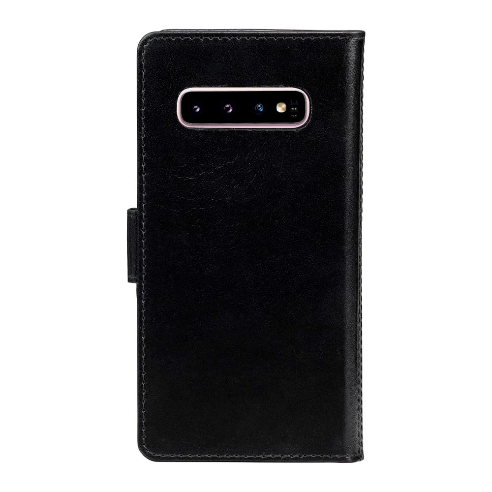 Samsung Galaxy S10 dbramante1928 Lynge 2-i-1 Ekte Skinn Flip Deksel - Black