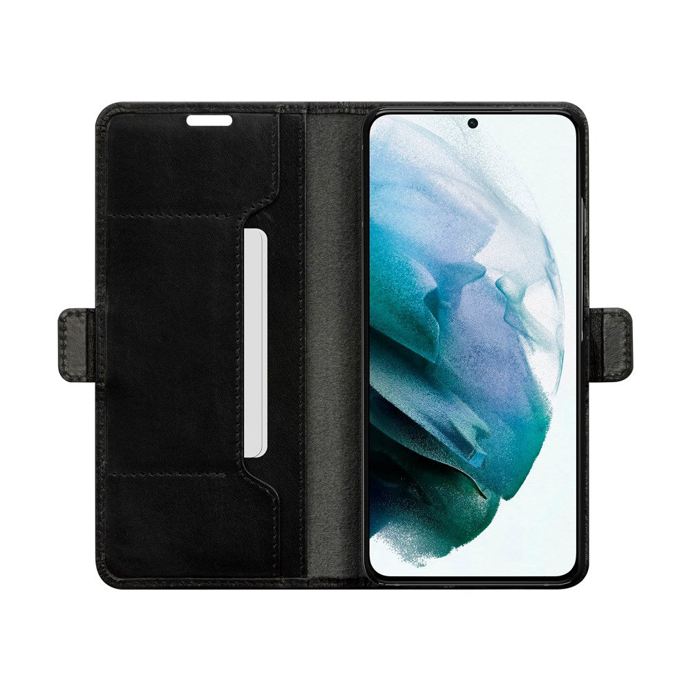 Samsung Galaxy S21 dbramante1928 Copenhagen Slim Ekte Skinn Flip Deksel m. Lommebok - Black
