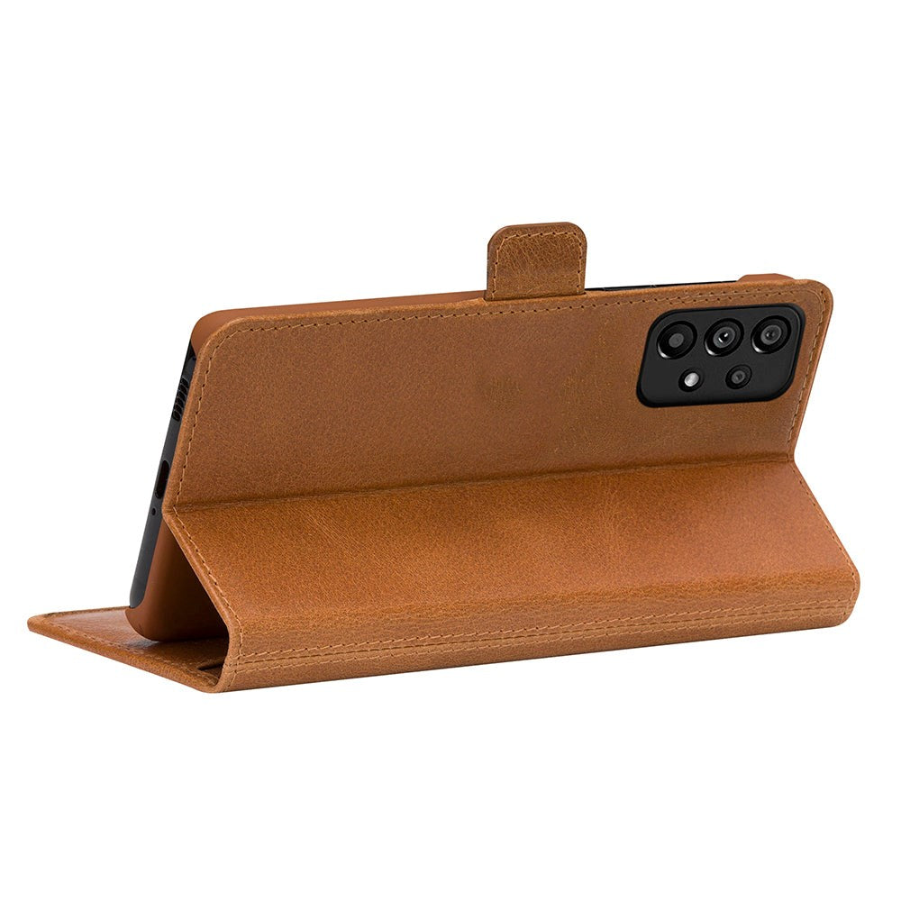 Samsung Galaxy A53 dbramante1928 Copenhagen Slim Ekte Skinn Deksel med Lommebok - Brun