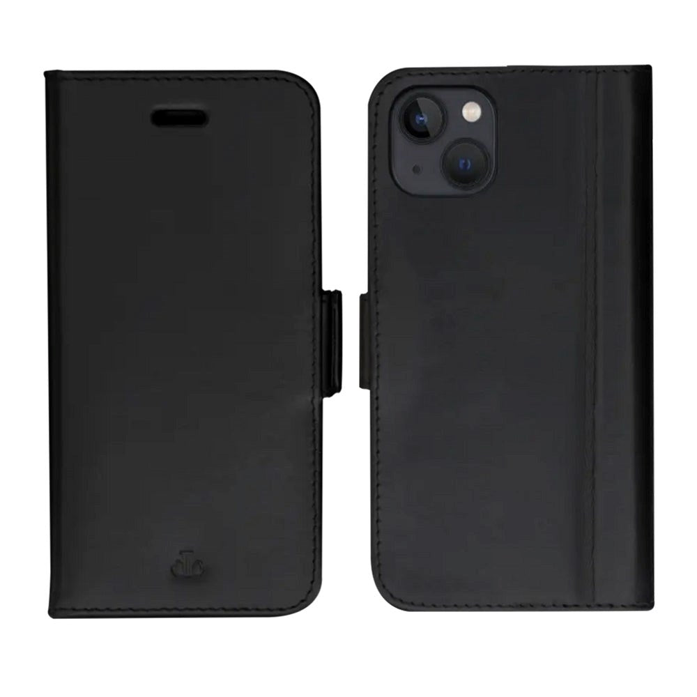 iPhone 12 / 12 Pro dbramante1928 Copenhagen Skinn Magnet Flip-Deksel - Black