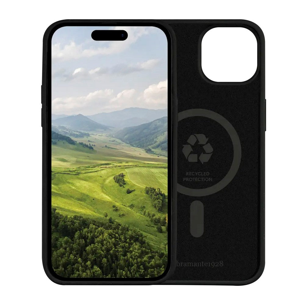 iPhone 16e / 15 / 14 / 13 dbramante1928 Monaco Silikon Deksel - MagSafe Kompatibel - Svart