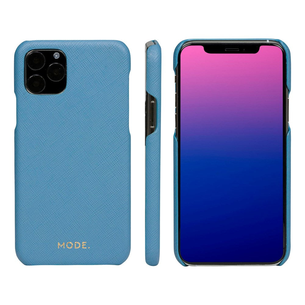 iPhone 11 Pro dbramante1928 New York 2-i-1 Ekte Skinn Flip Deksel - Nightfall Blue