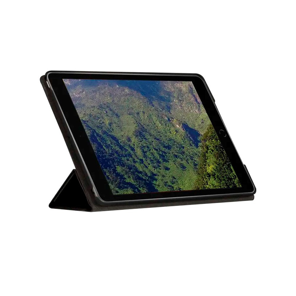 iPad 10.2" (2021 / 2020 / 2019) dbramante1928 Milan Ekte Skinn Flip Deksel - Night Black
