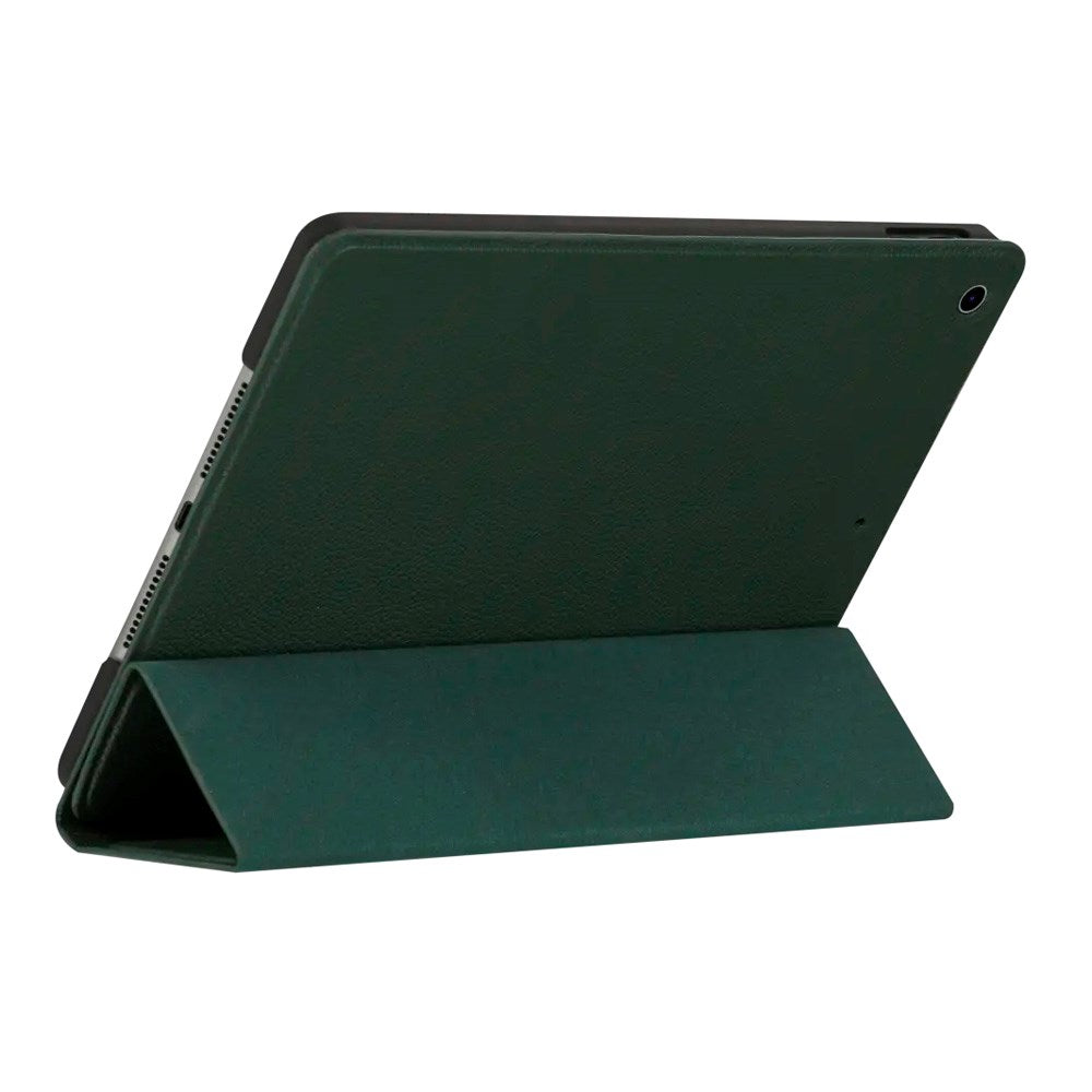 iPad 10.2" (2021 / 2020 / 2019) dbramante1928 Milan Ekte Skinn Flip Deksel - Evergreen