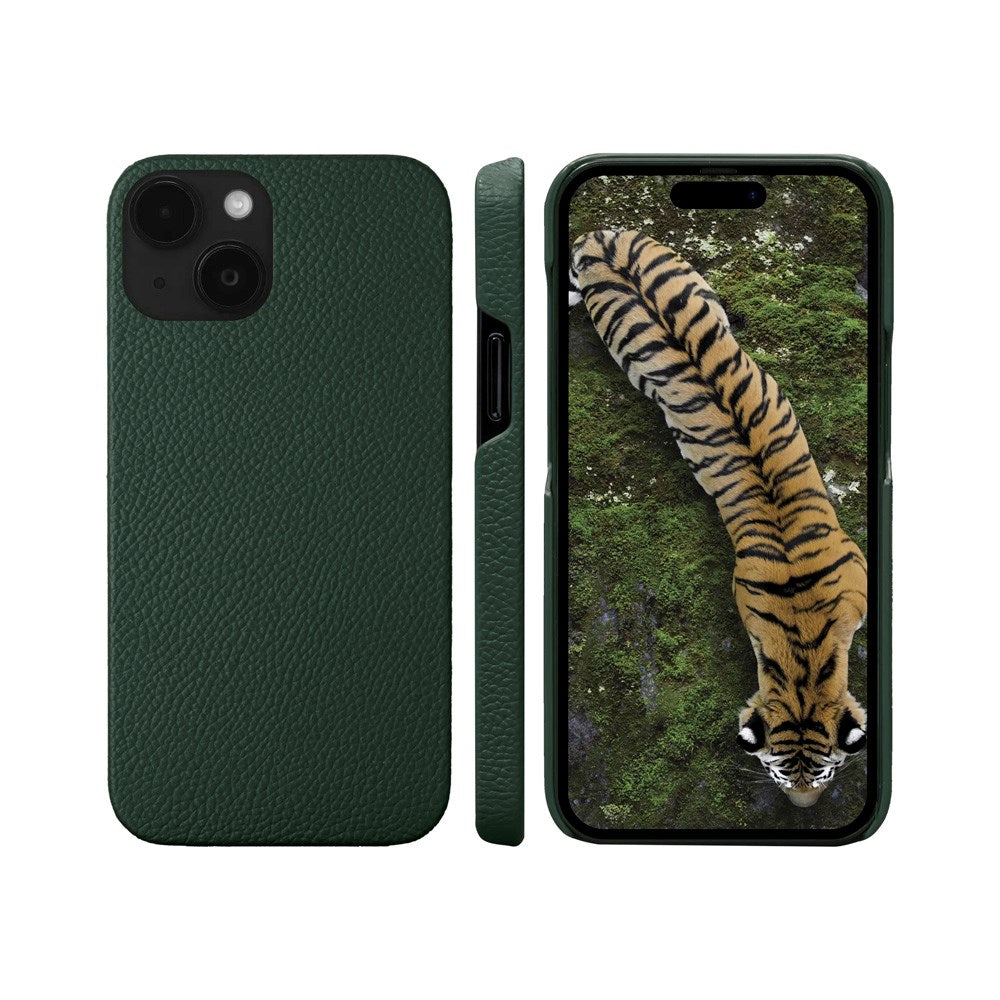 iPhone 15 Plus dbramante1928 New York 2-i-1 Ekte Skinn Flip Deksel - Evergreen
