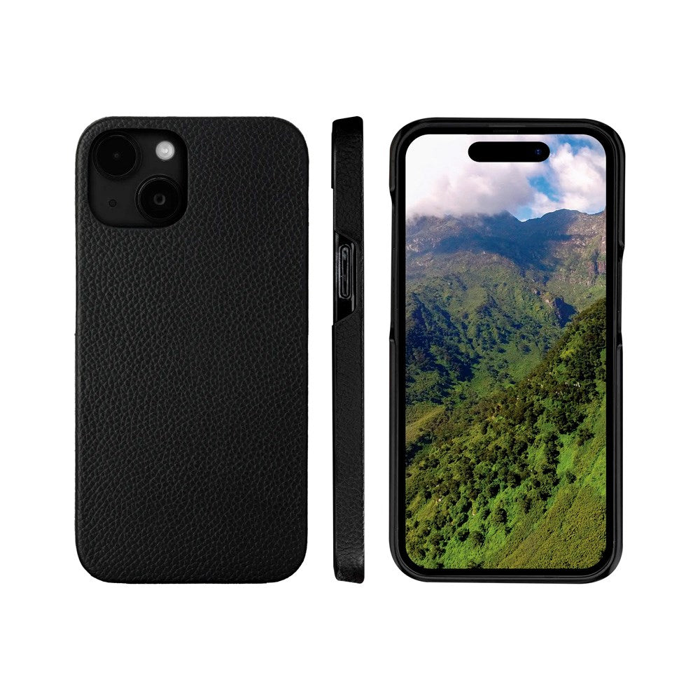 iPhone 15 Plus dbramante1928 New York 2-i-1 Ekte Skinn Flip Deksel - Night Black