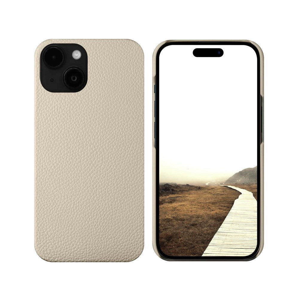 iPhone 15 Plus dbramante1928 New York 2-i-1 Ekte Skinn Flip Deksel - Sand Dune