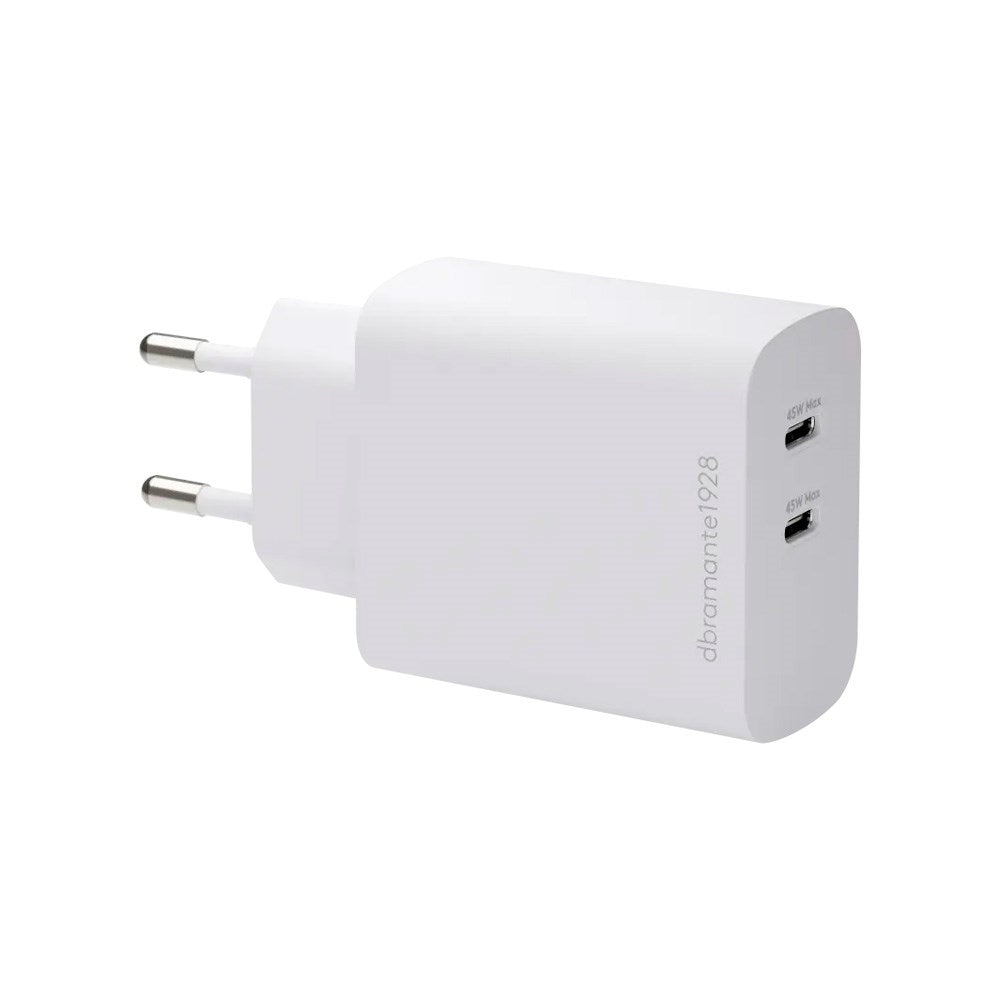 dbramante1928 Vegglader m. 2x USB-C 45W - Hvit