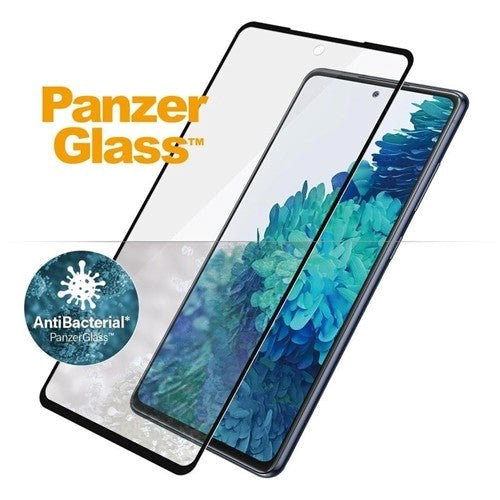 PanzerGlass Samsung Galaxy S20 FE / S20 FE (5G) Anti-Bakteriell Edge-to-Edge Skjermbeskytter - Case Friendly - Svart