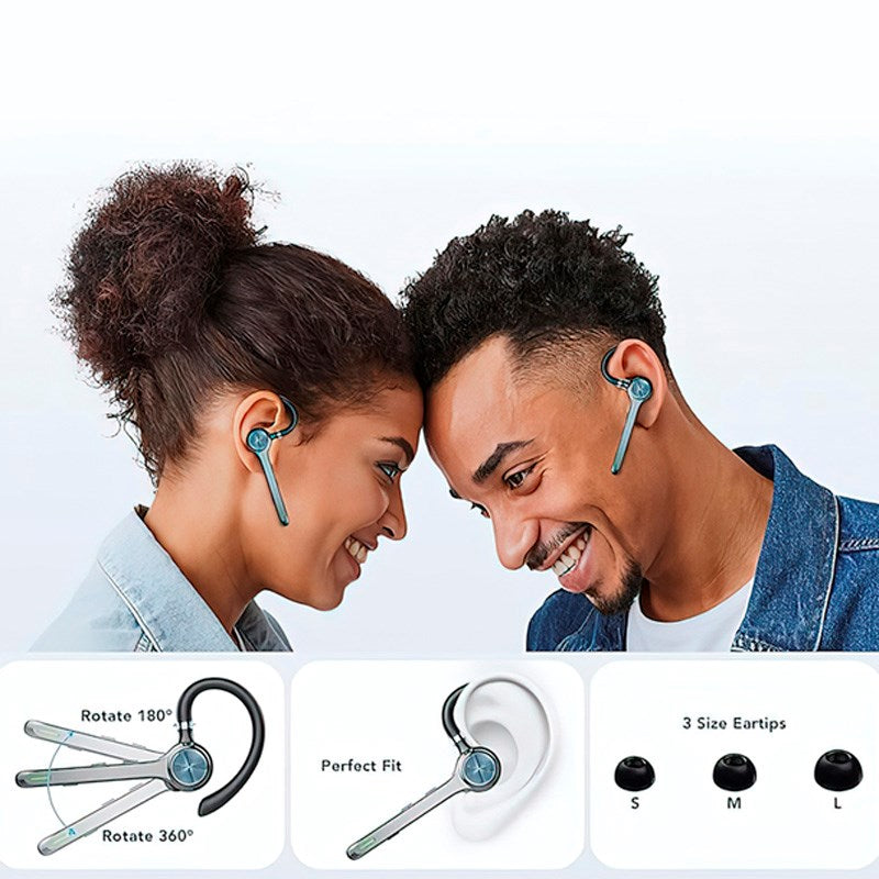 Zmartgear Single In-Ear Bluetooth Headset m. Støyreduksjon - Grå