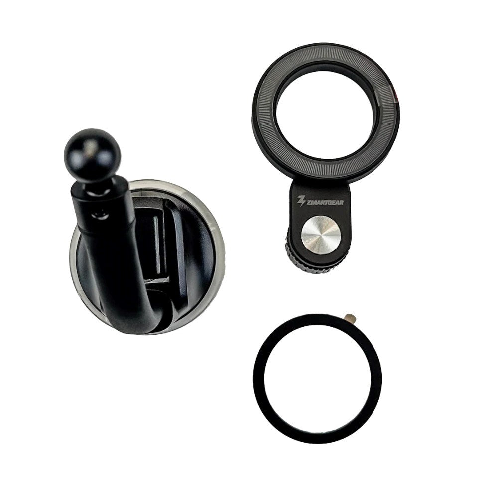 Zmartgear Mobilholder med Sugekopp for Frontrute / Dashbord - MagSafe Kompatibel - Svart