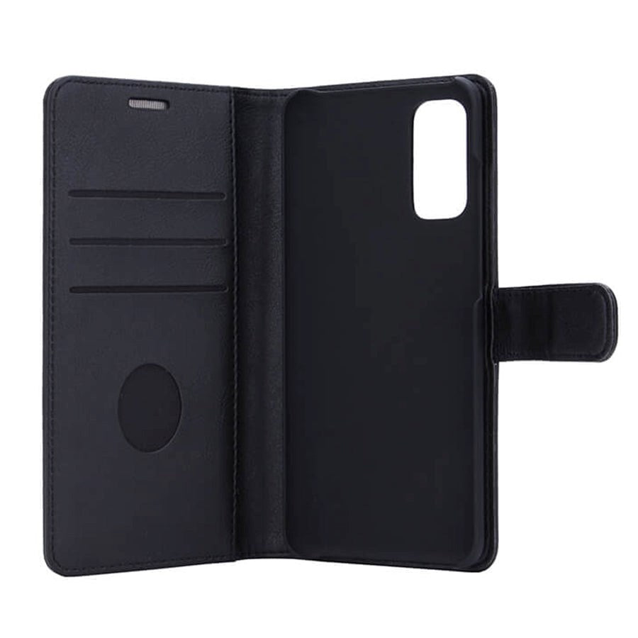 RadiCover Samsung Galaxy S20 - Flipdeksel i Vegansk Skinn med Lommebok - 86% Strålevern - Svart