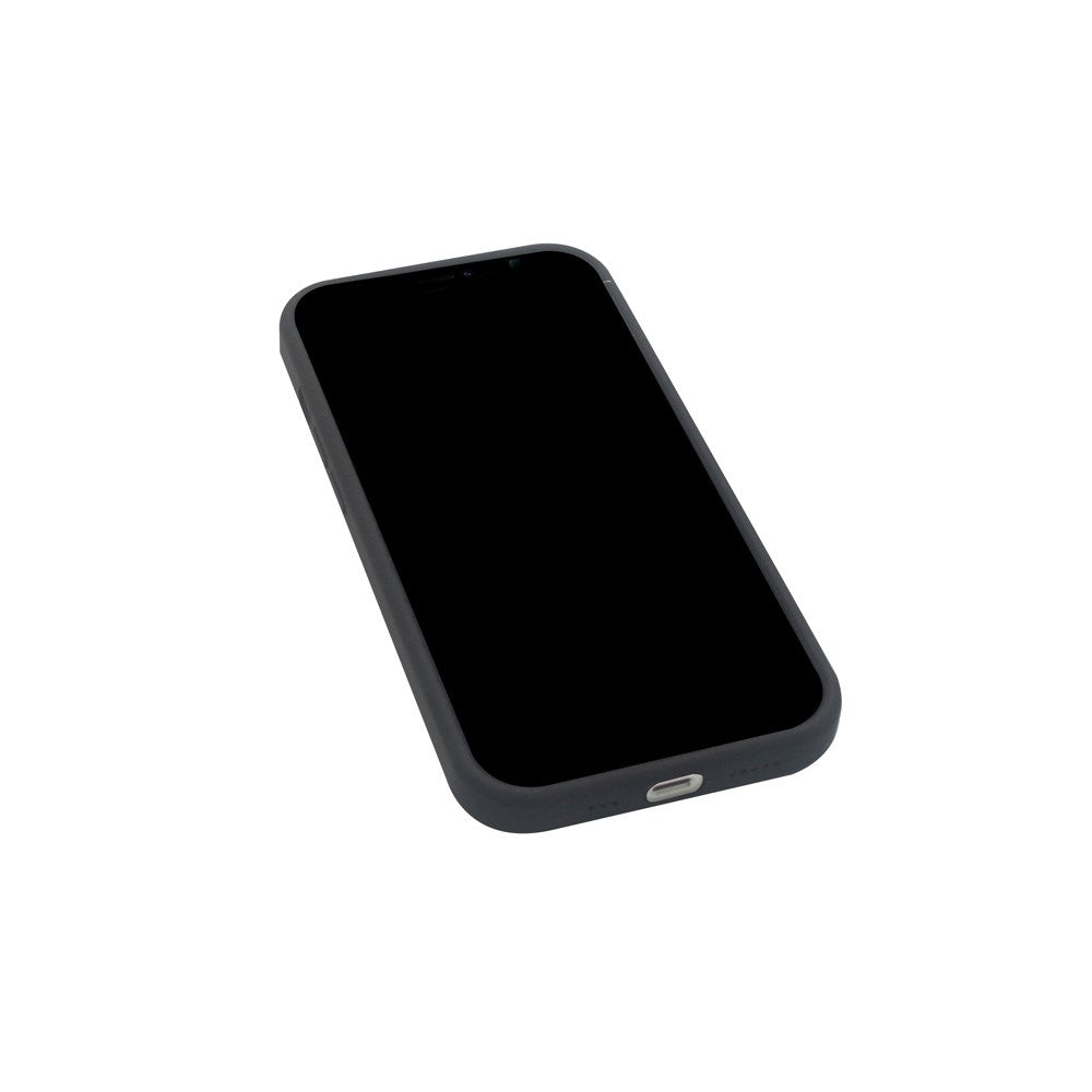 GreenMind iPhone 12 Mini Fôret Silikon Deksel - Svart