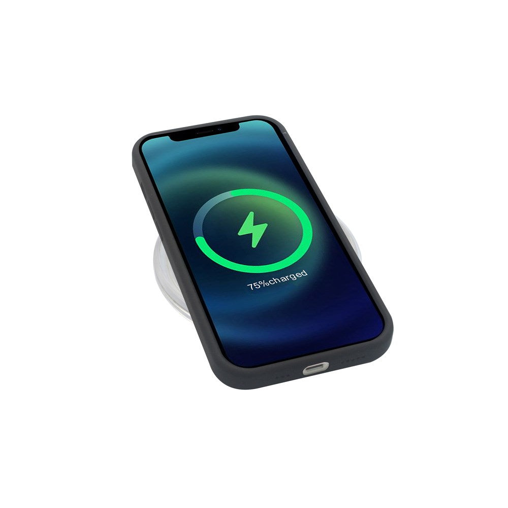 GreenMind iPhone 12 Mini Fôret Silikon Deksel - Svart