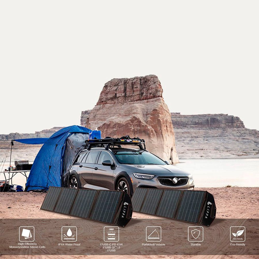 Lippa Solcellepanel 100W - Svart