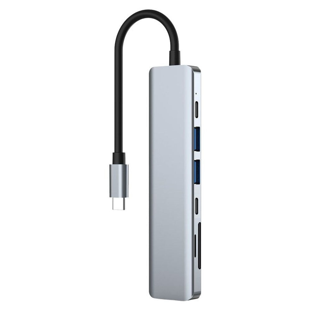 Lippa 7-i-1 60W Multiport USB-C Hub - Sølv