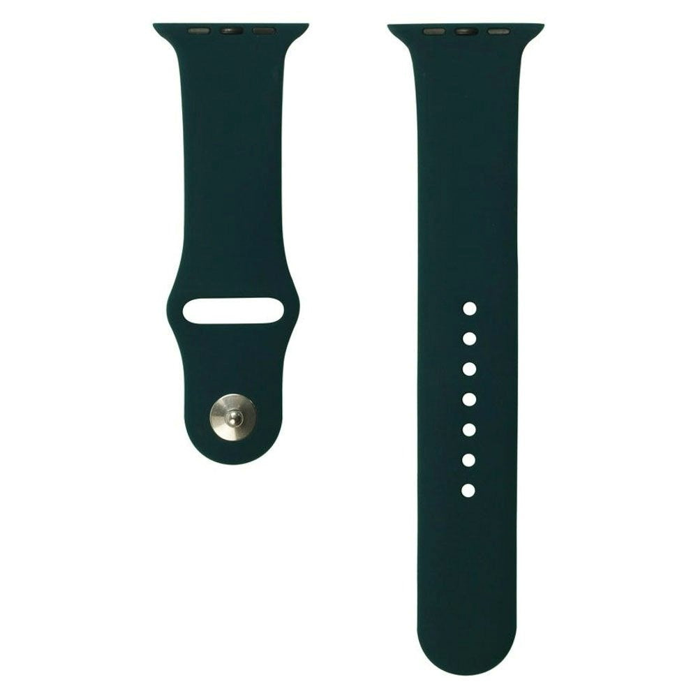 Apple Watch (42/44/SE/45/46/49 mm) Lippa Silikon Stropp – Mørkegrønn